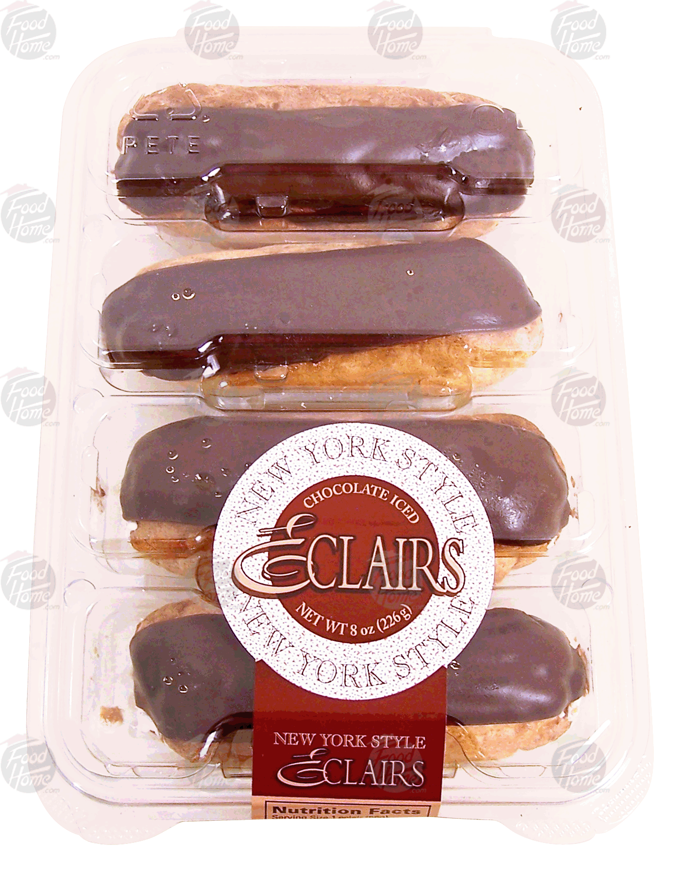 Rich Products Corp. New York Style chocolate iced eclairs, 4-count Full-Size Picture